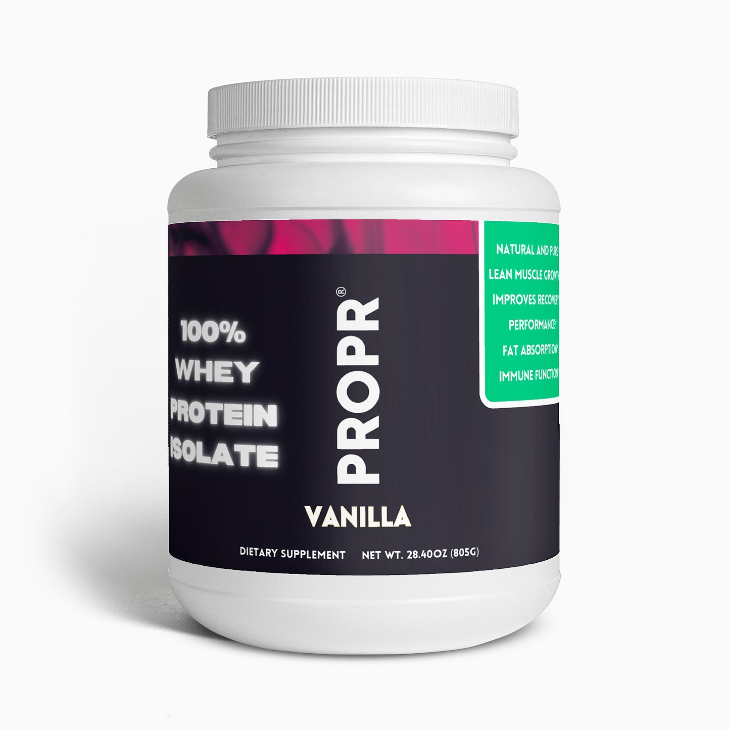 PROPR 100% Whey Protein Isolate (Vanilla)