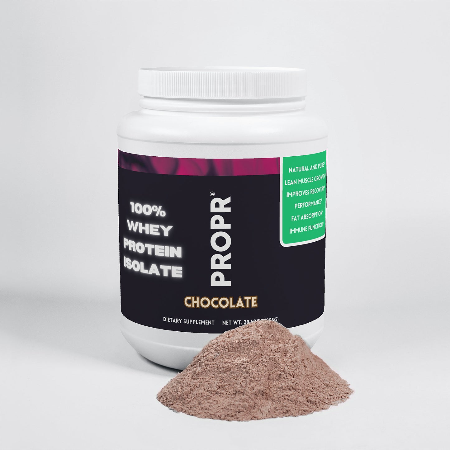 PROPR 100% Whey Protein Isolate (Chocolate)