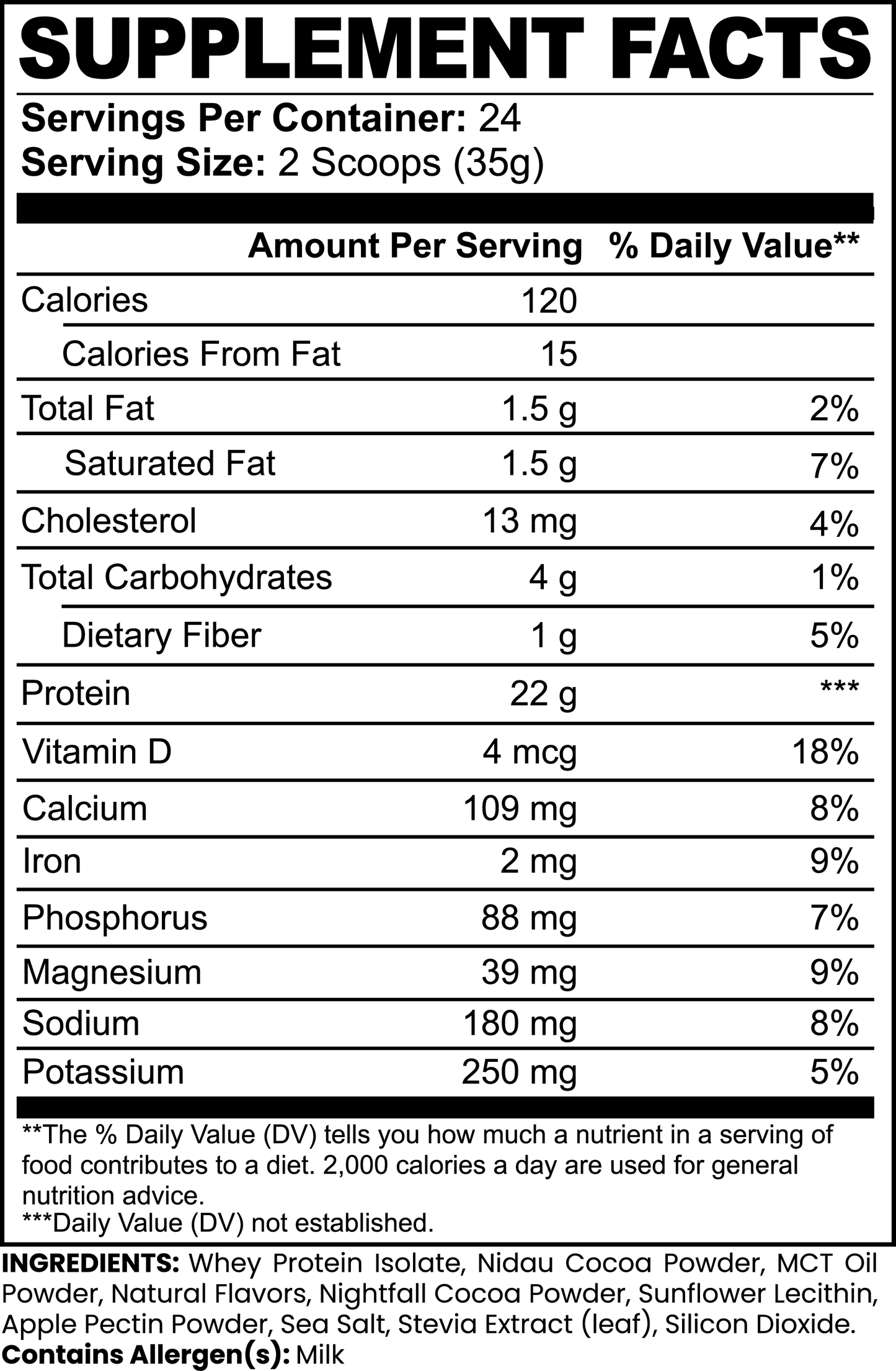 PROPR 100% Whey Protein Isolate (Chocolate)