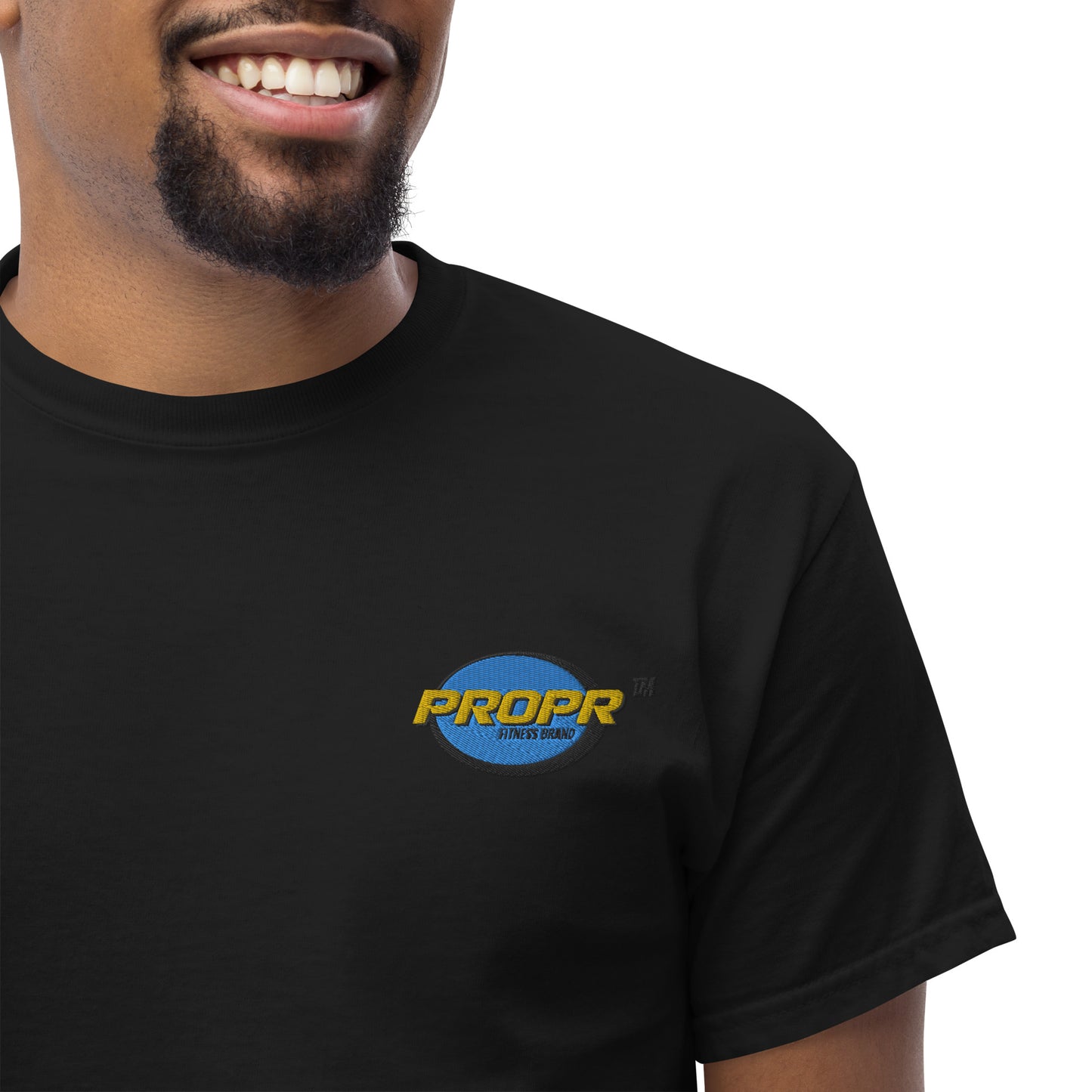 PROPR Alternate Logo Embroidered Short Sleeve Tee-Shirt